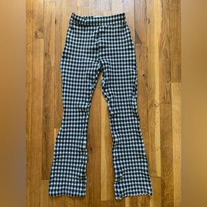Urban Outfitters Black & White Stretch Flare Pants